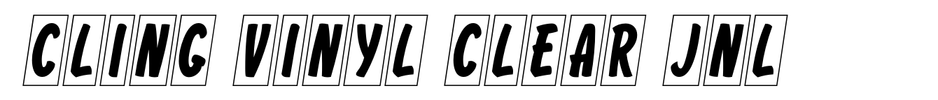 Cling Vinyl Clear JNL